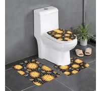 YYHWHJDE Goodlooking Hello Sunshine Tapis de sol antidérapant 3 pièces Tapis de salle de bain antidérapant durable