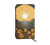 YYHWHJDE Goodlooking Portefeuille long en cuir avec motif Hello Sunshine conçu pour les filles et les femmes tendance, élégant et personnalisé 19 x 10,5 cm, noir, taille unique, Noir , Taille unique