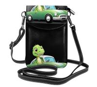 YYHWHJDE Grand sac à bandoulière en cuir imprimé dinosaure dans la voiture pour femme, imperméable et durable