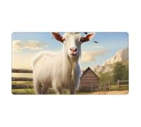 YYHWHJDE Grand tapis de souris de jeu de bureau avec image d'animaux de la ferme 40,6 x 74,9 cm : forte adhérence et durabilité, épais et antidérapant