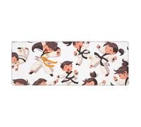 YYHWHJDE Grand tapis de souris de jeu surdimensionné en caoutchouc 80 x 30 cm pour ordinateur de bureau, ordinateur portable, PC, Taekwondo arts martiaux impression
