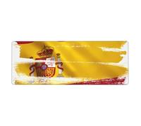 YYHWHJDE Grand tapis de souris imprimé drapeau de l'Espagne 30,5 x 80 cm pour l'apprentissage des jeux de bureau