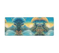 YYHWHJDE Grand tapis de souris imprimé libellules 30,5 x 80 cm pour l'apprentissage des jeux de bureau