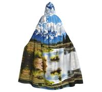 YYHWHJDE Grand Teton Cape à capuche pour adulte Motif parc national Halloween pour jeux de rôle, costumes et fêtes à thème