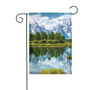 YYHWHJDE Grand Teton Drapeau de jardin imprimé Parc national Décoration de cour 30,5 x 45,7 cm Épais mode