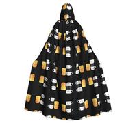 YYHWHJDE Grande cape à capuche empilable avec nœud papillon pour Halloween, sans fermeture éclair