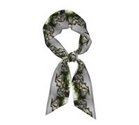 YYHWHJDE Green Ivy Climbs Over White Walls Prints Écharpe longue bande en soie pour femme, bande douce et lisse, accessoires de sac à main