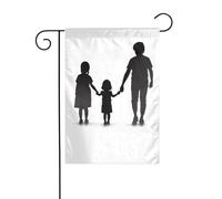 YYHWHJDE Happy Back Prints Mât de drapeau de jardin extérieur décoration tendance 30,5 x 45,7 cm