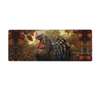 YYHWHJDE Harvest Turkey Tapis de souris extra large, clavier de jeu antidérapant pour bureau d'ordinateur, version épaisse, 30,5 x 80 cm