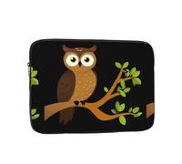 YYHWHJDE Housse de protection antichoc pour ordinateur portable 12" Motif chouette marron sur la cime des arbres - Pour homme et femme - Pour voyage d'affaires, école et bureau - Utilisation