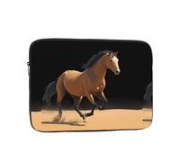 YYHWHJDE Housse de protection antichoc pour ordinateur portable 15" - Motif cheval au galop dans le désert - Pour homme et femme, voyage d'affaires, bureau et usage quotidien