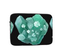 YYHWHJDE Housse de protection antichoc pour ordinateur portable de 13" - Motif trèfle émeraude - Pour homme et femme - Pour voyages d'affaires et bureau - Utilisation quotidienne