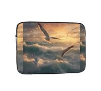 YYHWHJDE Housse de protection antichoc pour ordinateur portable de 15" Motif mouette survolant la mer Pour homme et femme Pour voyage d'affaires, école et bureau