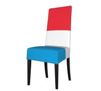 YYHWHJDE Housse de protection pour chaise de salle à manger Drapeau du Luxembourg - Doux, confortable, nécessaire extensible pour la plupart des chaises sans accoudoirs