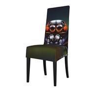 YYHWHJDE Housse de protection pour chaise de salle à manger - Motif araignées tropicales - Doux, confortable, infroissable - Élastique - S'adapte à la plupart des chaises sans accoudoirs