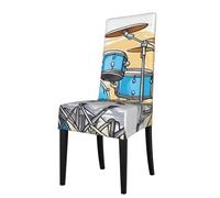 YYHWHJDE Housse de protection pour chaise de salle à manger, motif batteur de dessin animé, doux, confortable, nécessaire extensible pour la plupart des chaises sans accoudoirs