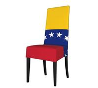 YYHWHJDE Housse de protection pour chaise de salle à manger Motif drapeau du Venezuela - Doux, confortable, nécessaire extensible pour la plupart des chaises sans accoudoirs