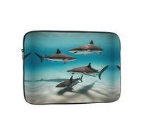 YYHWHJDE Housse de protection pour ordinateur portable de 43,2 cm avec impression de poissons dans les profondeurs - Pour homme et femme - Pour les voyages d'affaires et le bureau - Utilisation