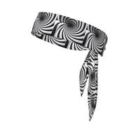 YYHWHJDE illusion d'optique en spirale gif Prints Foulard de sport, absorbant la transpiration et respirant, bandeau de mouvement, foulard double face
