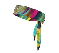 YYHWHJDE illusion d'optique en spirale gif Prints Foulard de sport, absorbant la transpiration et respirant, bandeau de mouvement, foulard double face