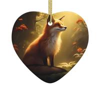 YYHWHJDE Image de renard en céramique avec pendentif en forme de renard - Décoration d'intérieur - Cadeau de festival