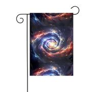 YYHWHJDE Image spirale cosmique de l'espace, mât de drapeau extérieur, décoration de cour double face, 30,5 x 45,7 cm