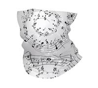 YYHWHJDE Impression murale de notes de musique multifonction - Couverture élastique sans couture pour la tête et le cou pour la randonnée, le cyclisme et les voyages