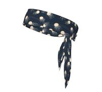 YYHWHJDE Jellyfish in The Stars Foulard de sport, décontracté, élastique, absorbant la transpiration, réglable, antidérapant