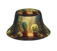 YYHWHJDE Joli bob réfléchissant avec image de petits germes de haricots - léger, respirant et élégant pour l'extérieur Noir