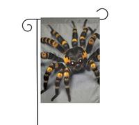 YYHWHJDE Joli drapeau de jardin imprimé araignée tarentule 30,5 x 45,7 cm épais tendance