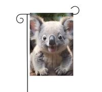 YYHWHJDE Joli drapeau de jardin imprimé koala 30,5 x 45,7 cm épais tendance