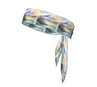 YYHWHJDE Joli foulard de sport Mt. Fuji imprimé double face pour homme et femme, réglable pour toutes les circonférences de tête