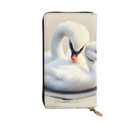 YYHWHJDE Joli petit cygne en cuir de qualité pour filles et femmes 19 x 10,5 cm, Noir , Taille unique