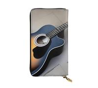 YYHWHJDE Joli portefeuille en cuir de qualité avec image de guitare pour filles et femmes 19 x 10,5 cm, Noir , Taille unique