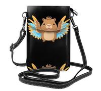 YYHWHJDE Joli sac à bandoulière Capybara avec des ailes imprimées, petit sac à bandoulière en cuir pour femme, imperméable et durable