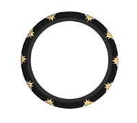 YYHWHJDE Joyau en forme de cœur imprimé couronne de qualité pour volant de qualité - Housse en néoprène de qualité pour protection universelle du véhicule