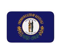 YYHWHJDE Kentucky State Flag Picture Crystal Velvet Lock Edge Tapis de sol pour chambre à coucher, salon, dortoir, décoration de la maison