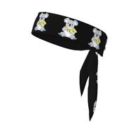 YYHWHJDE Koala tenant des billets de banque à motif de foulard de sport double face à séchage rapide, évacuation de l'humidité pour femmes, filles et hommes