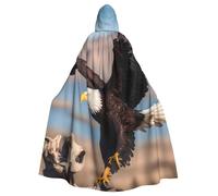 YYHWHJDE La cape à capuche 3D pour adulte est un poncho à capuche super grand, confortable et durable pour Halloween