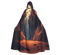 YYHWHJDE La cape à capuche pour adulte « A Cave Full Of Bats » est un poncho à capuche super grand, confortable et durable pour Halloween