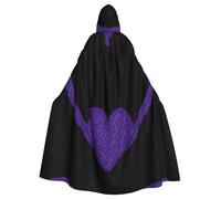 YYHWHJDE La cape à capuche pour adulte en tricot violet est un poncho à capuche super grand, confortable et durable pour Halloween