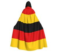 YYHWHJDE La cape à capuche pour adulte imprimée drapeau allemand est un poncho à capuche super grand, confortable et durable pour Halloween