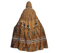 YYHWHJDE La cape à capuche pour adulte imprimée hiéroglyphes d'Égypte est un poncho à capuche super grand, confortable et durable pour Halloween