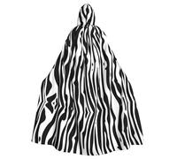 YYHWHJDE La cape à capuche pour adulte imprimée zèbre est un poncho à capuche super grand, confortable et durable pour Halloween