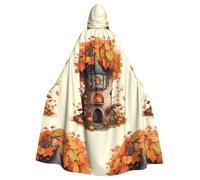 YYHWHJDE La cape à capuche pour adulte Pinecone Cottage Prints est un poncho à capuche super grand, confortable et durable pour Halloween
