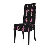 YYHWHJDE La magie du feu à portée de main Housse de protection pour chaise de salle à manger - Doux, confortable, infroissable élastique s'adapte à la plupart des chaises sans accoudoirs