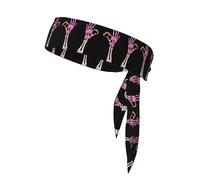 YYHWHJDE La magie du feu au bout des doigts Motif foulard de sport, absorbant la transpiration et respirant, bandeau de mouvement, foulard double face