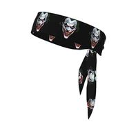 YYHWHJDE Le clown sous le masque imprime le foulard de sport double face pour femmes et hommes réglable pour toutes les circonférences de tête