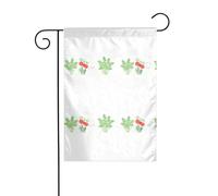 YYHWHJDE Le jardin de carottes du petit lapin à motif de mât de drapeau de jardin extérieur décoration de cour double face 30,5 x 45,7 cm