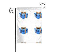 YYHWHJDE Le plus beau cadeau à motif de mât de drapeau de jardin, décoration de cour extérieure double face, 30,5 x 45,7 cm